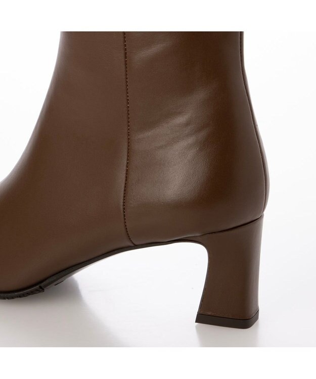 Riz raffinee <Riz raffinee>スクエアプレーンブーツ ブラウン