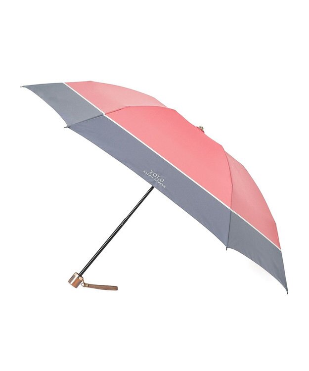 MOONBAT POLO RALPH LAUREN(ポロ ラルフローレン) 折りたたみ傘 ロゴ刺繍 バイカラー レッド