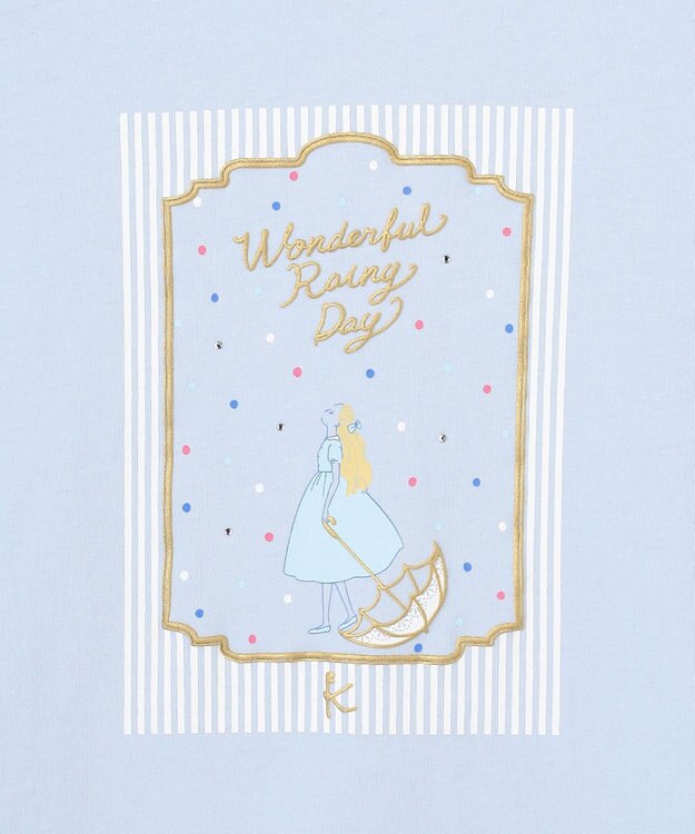組曲 KIDS 【150-160㎝】 wonderful rainy day Tシャツ サックスブルー