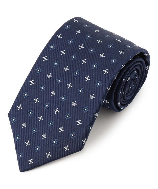 J.PRESS MEN 【VINTAGE JACQUARD COLLECTION】小紋柄 ネクタイ ネイビー系8