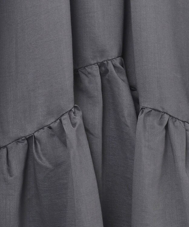 GRACE CONTINENTAL ティアードボリュームスカート グレー