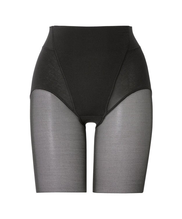 BRADELIS New York 【BRADELIS NewYork peace】綿混楽々dailyシェイプパンツ25 ガードルショーツ 1枚履き可能 ハイウエスト 補正 下着 細見え ブラック