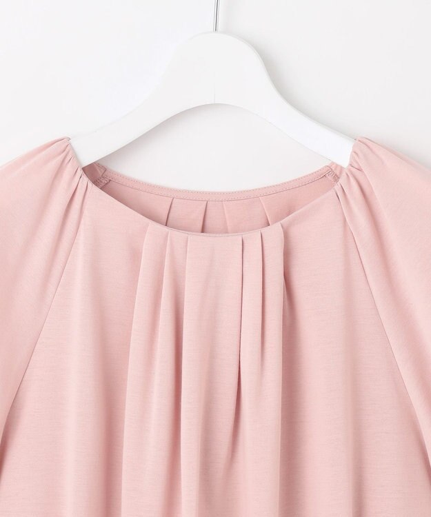 J.PRESS LADIES 【WEB限定・洗える・接触冷感】バルーンジャージー カットソー 【WEB限定】ピンク系