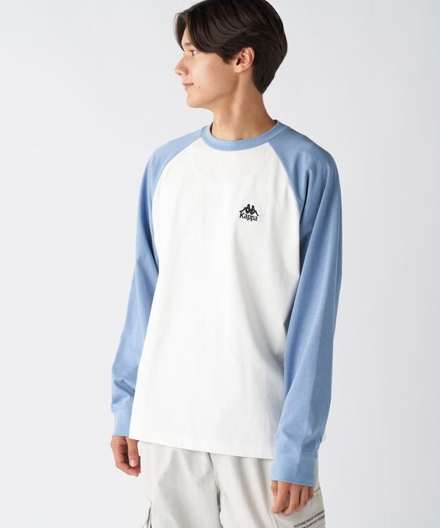 OP／FILA 【Kappa】オーバーサイズ ドロップショルダーロンT ブルー