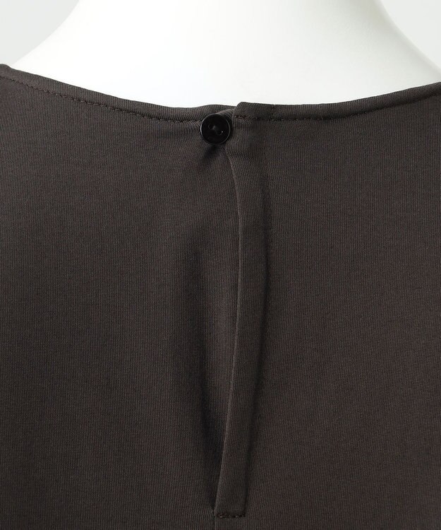 23区 【R(アール)】プレミアムコットンジャージー ティアードワンピース ブラウン系