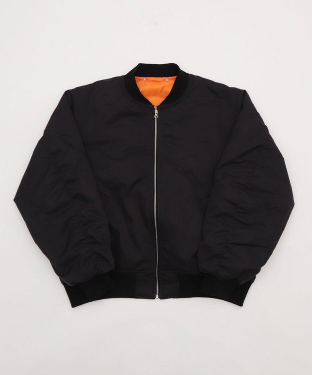 WEGO 【ユニセックス着用ITEM】2WAYフードパファーMA－1 ブラック