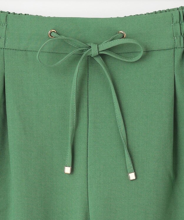 ANY 【UVケア/接触冷感/ウエストゴム】イージケア美脚パンツ テーパード グリーン