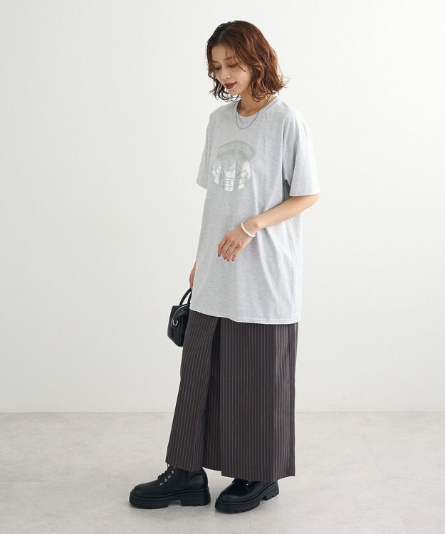 Green Parks ■ＦＲＵＩＴ　ＯＦ　ＴＨＥ　ＬＯＯＭ　箔ロゴｐｔＴＥＥ Gray Mixture