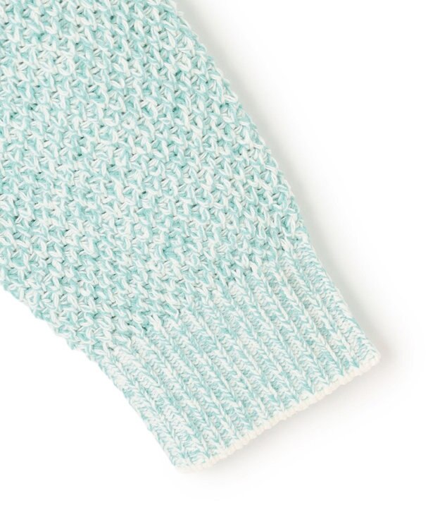 UNFILO メランジリンクス ニット グリーンMIX