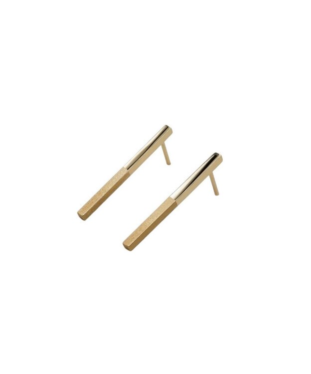 susui 【geometric】sen ピアス L_両耳用 ゴールド