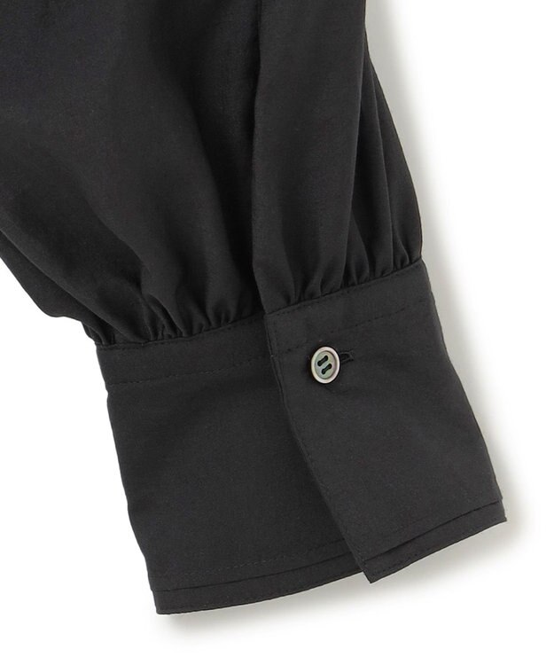 23区 S 【一部店舗限定/UVケア/接触冷感/撥水】ブライトタイプライター ボウタイ ブラウス ブラック系