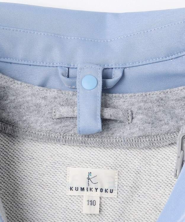 組曲 KIDS 【110-140㎝】3Way アウター サックス×グレー