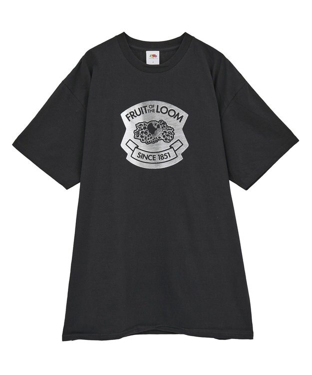 Green Parks ■ＦＲＵＩＴ　ＯＦ　ＴＨＥ　ＬＯＯＭ　箔ロゴｐｔＴＥＥ Black