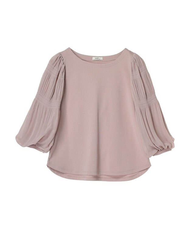 earth music&ecology マジョリカプリーツプルオーバー Pink Beige