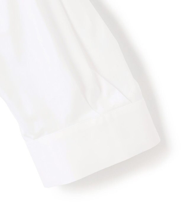 BEIGE， 【洗える】MAGNOLIA / ゴールド釦コットンショート丈ブラウス White