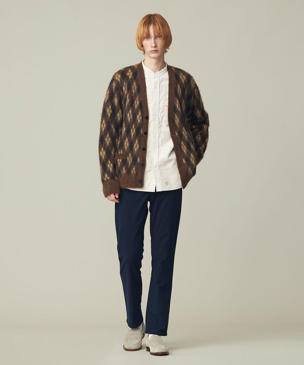 J.PRESS MEN 【WEB限定カラー有】モヘアヤーン アーガイルカーディガン イエロー系7