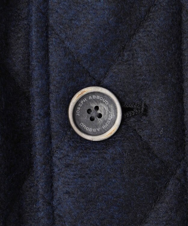 JOSEPH ABBOUD 【イタリア素材/軽量/中綿キルト】 スライバーチェックキルト ジャケット ネイビー系4