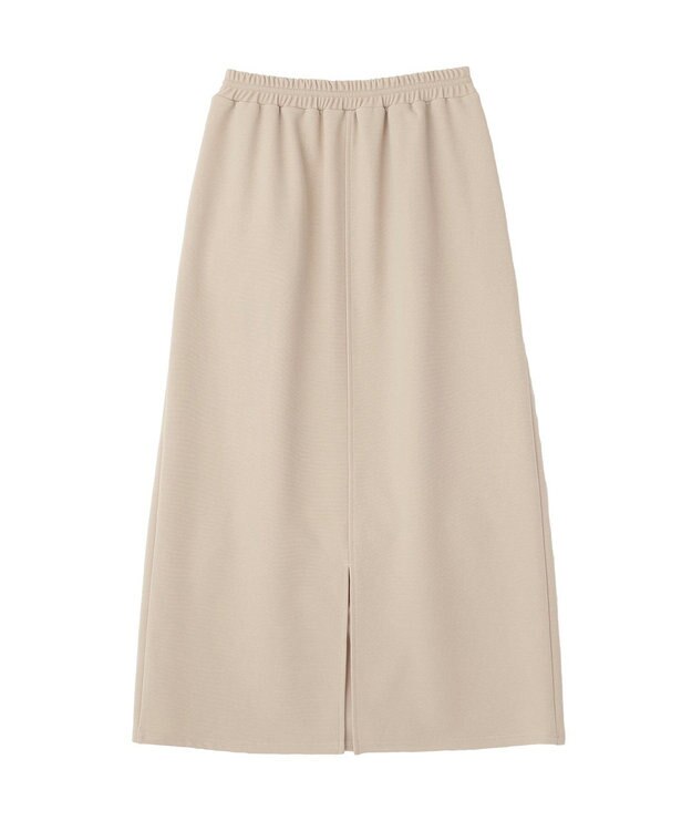 Green Parks 楽ちんリップルＩラインスカート Light Beige