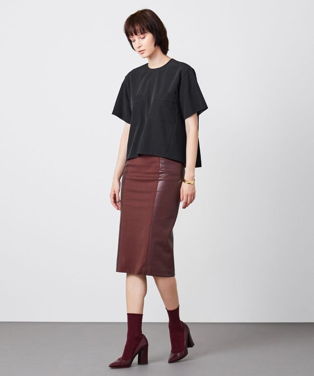 BEIGE， VRON / タイトスカート Burgundy