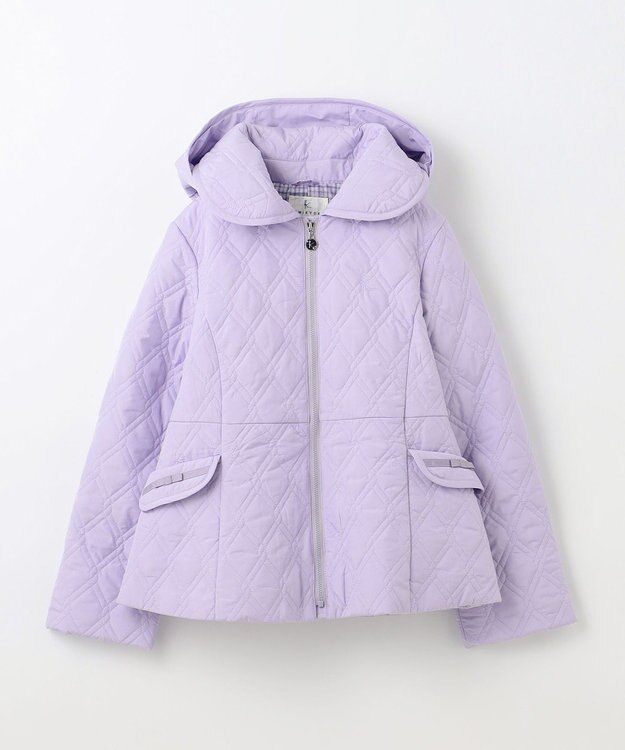組曲 KIDS 【150-170㎝】中綿キルト コート ラベンダー系