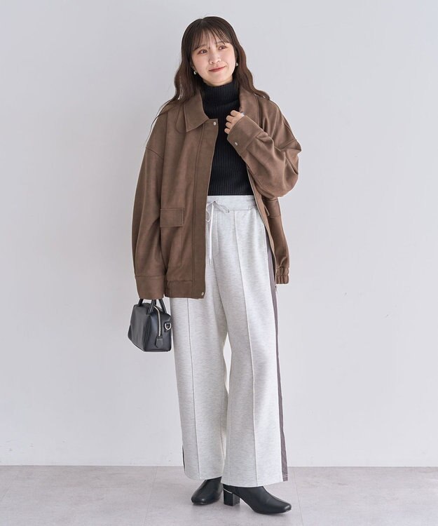 Green Parks ・ＥＬＥＮＣＡＲＥ　ＤＵＥ　スエードポンチブルゾン Brown