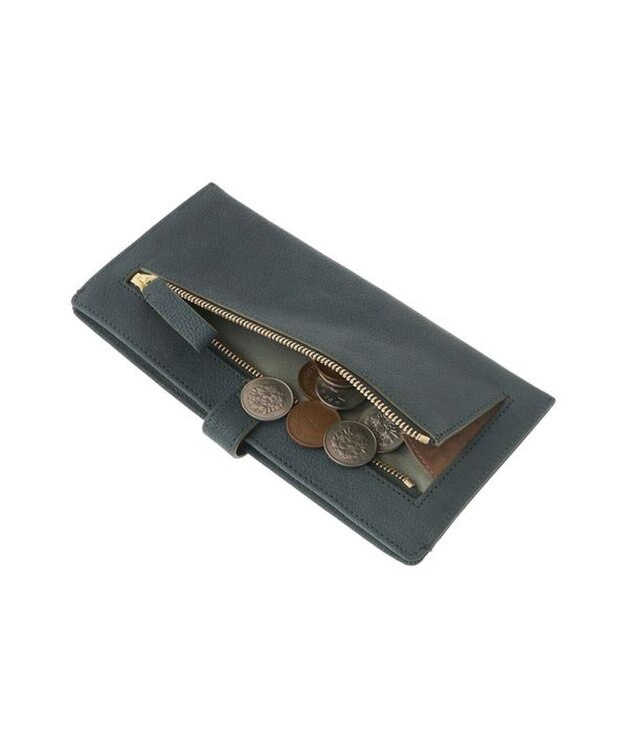 genten フレスコ 薄束入れ財布 ローズグレー