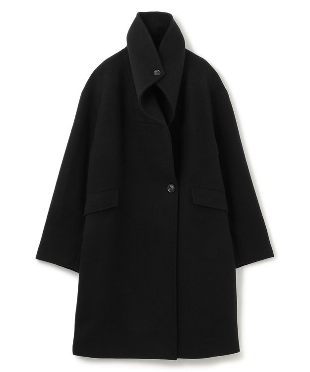 BEIGE， 【WEB限定】BORNIOL / ビックカラーコクーンコート Black