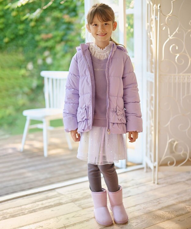 ANY KIDS チュールスカッツ レインボー×グレー