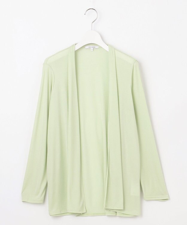 23区 S 【新色追加/UVケア/接触冷感】マルチ機能 シアー ショート カーディガン スモーキーグリーン系