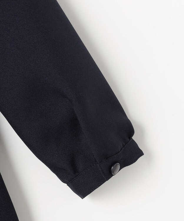 ANY KIDS 襟付き リボン 長袖ワンピース ネイビー