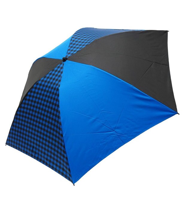 +RING 【UVカット90%以上】プラスリング UNISEX 折傘55cm BLU T875 青