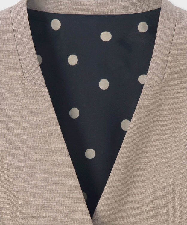 Paul Smith トロピカル ウール ノーカラージャケット ライトベージュ