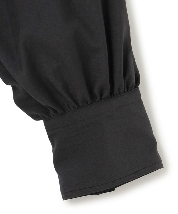 23区 S 【一部店舗限定/UVケア/接触冷感/撥水】ブライトタイプライター ボウタイ ブラウス ブラック系