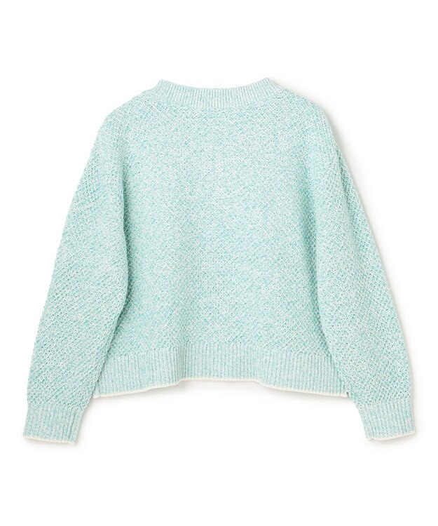 UNFILO メランジリンクス ニット グリーンMIX