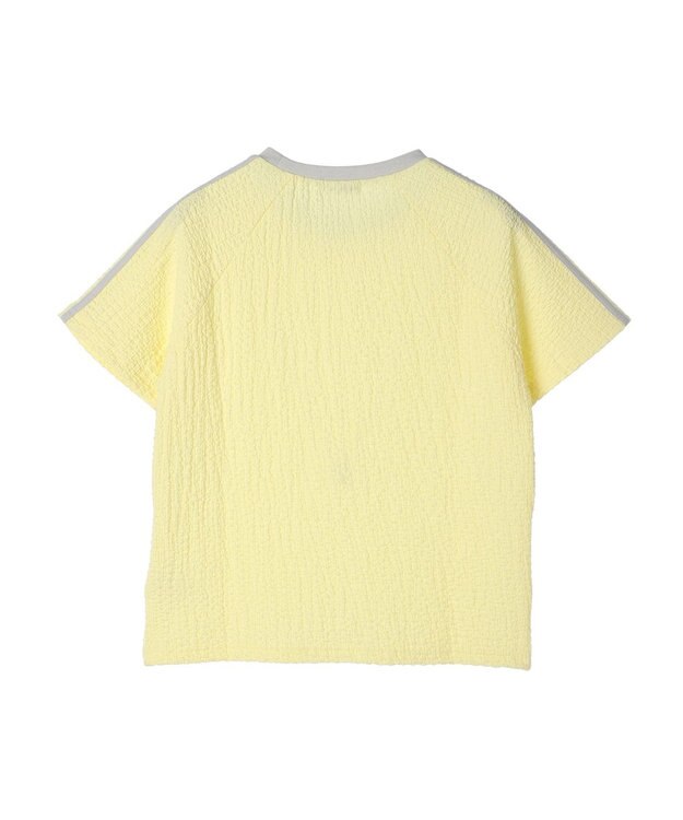 earth music&ecology ラインジャガードプルオーバー Yellow