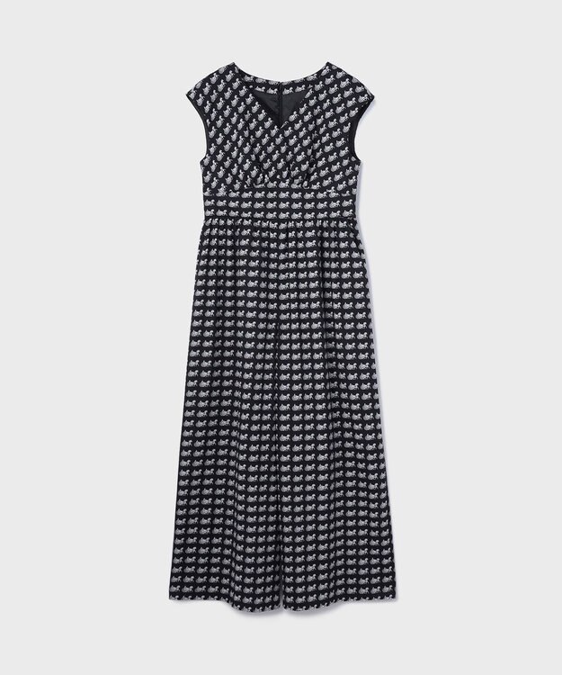 GRACE CONTINENTAL ホースプリントサロペット ブラック