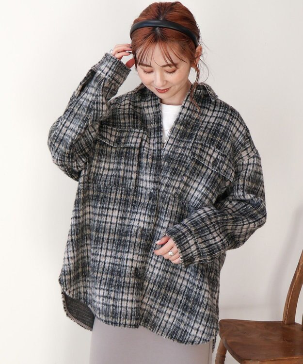 AMERICAN HOLIC シャギーＢＩＧＣＰＯ Ivory