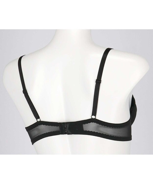 une nana cool 胸もとフィットをリボンでキープ リボンブラ BL