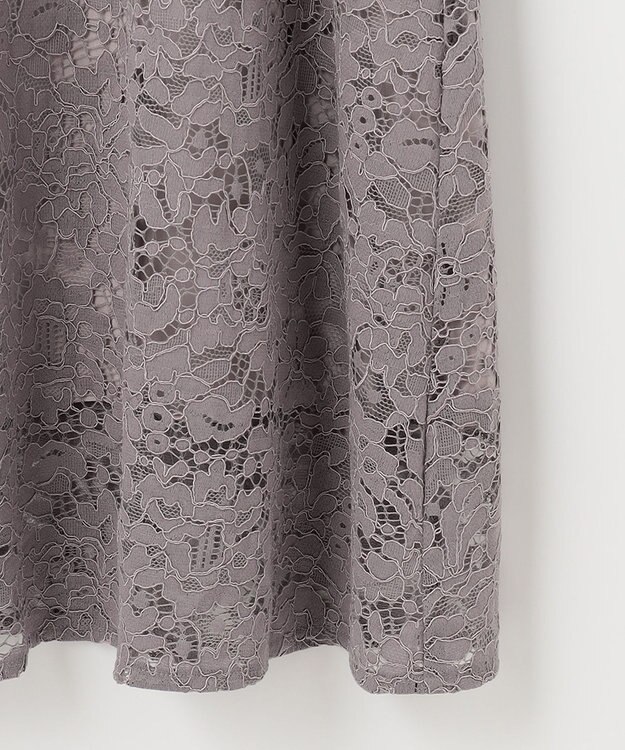 ANY SIS 【洗える】総レース ワンピース ネイビー