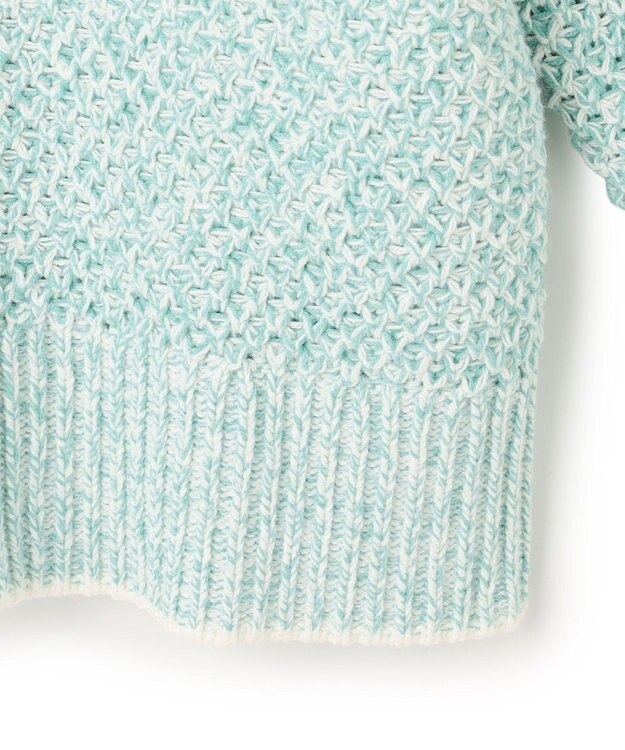 UNFILO メランジリンクス ニット グリーンMIX