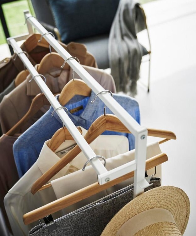 tower 収納力アップハンガーラック タワー 2段 ホワイト ホワイト