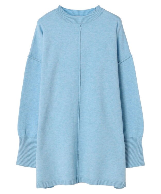 Green Parks もちやわ　ニットチュニック Sax