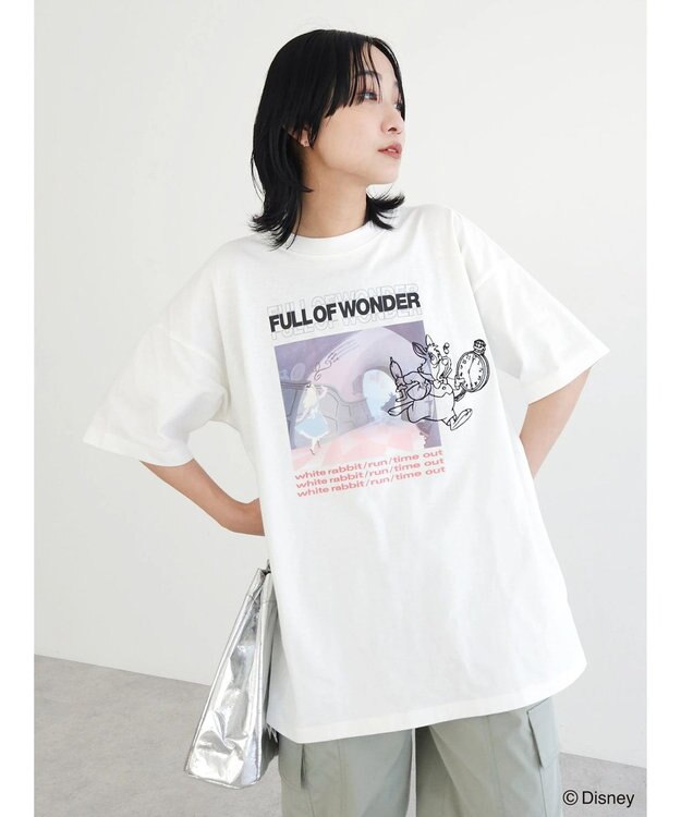 Green Parks アリス／グラフィックＴＥＥ Off White