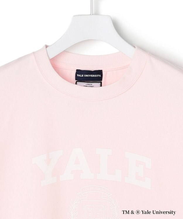 J.PRESS YORK STREET 【YALE別注】【UNISEX】カレッジ プリント Tシャツ ピンク系