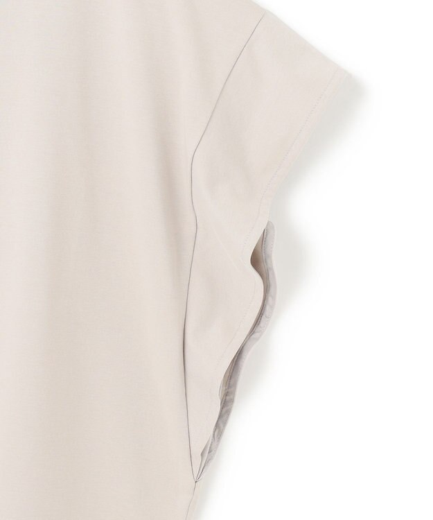 UNFILO フレアスリーブ Tシャツ グレージュ