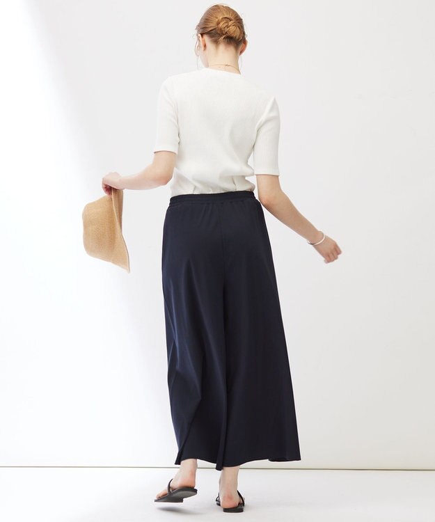 23区 【Indian Factory】シャイニーワイドリブ カットソー ホワイト系