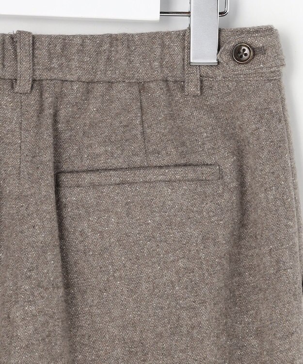 J.PRESS LADIES シルクネップツイード スレート パンツ モカ系