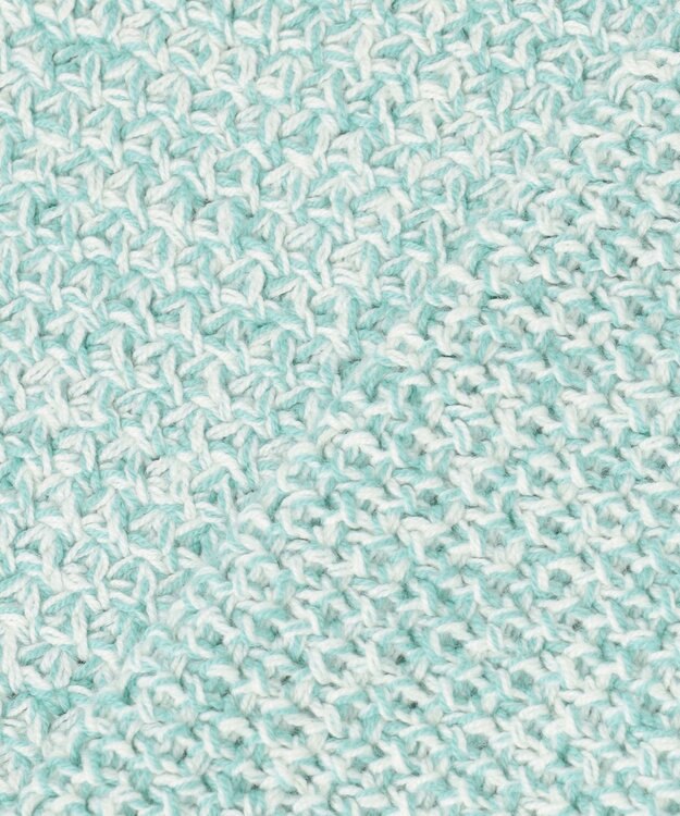 UNFILO メランジリンクス ニット グリーンMIX