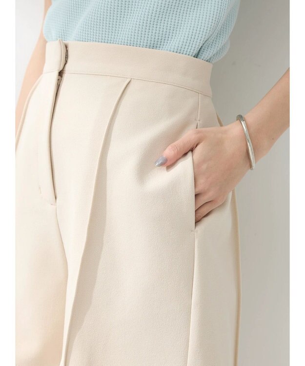 earth music&ecology カットツイルショートパンツ Light Beige