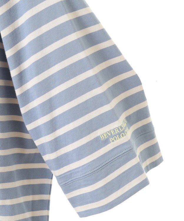 CRAFT STANDARD BOUTIQUE 【別注】BHPC/刺繍ワイドスリーブTEE Border Blue